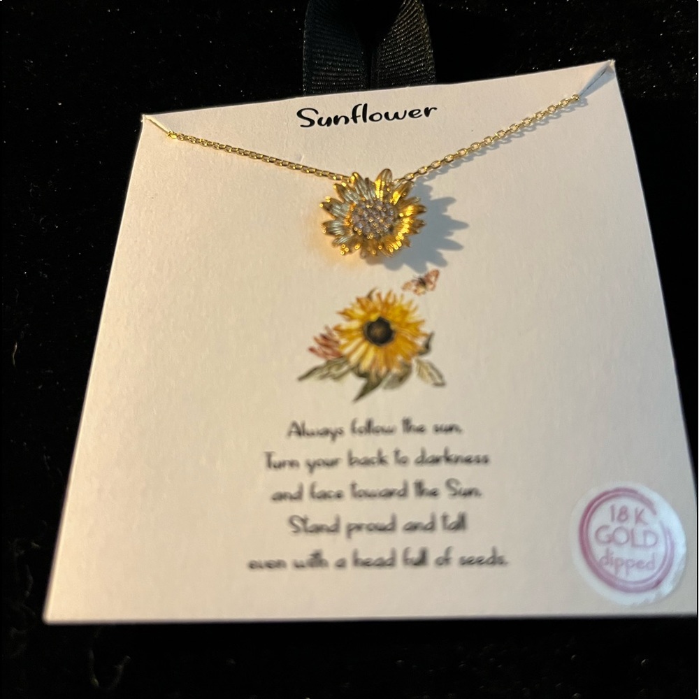 NEW - Gold Sunflower 18" Necklace

PRICE  DROP